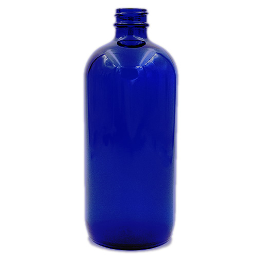 cobalt blue glass boston round 16 ounce