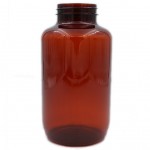 60mL Wide Mouth Round Bottom Storage Bottle, Amber HDPE with Amber  Polypropylene Cap 7010060AM for Storing