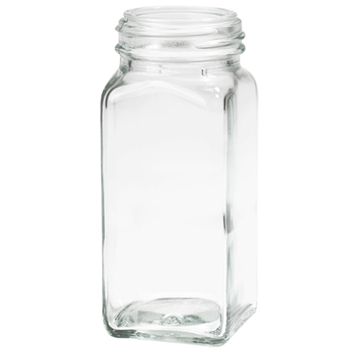 flint square spice jar 4 oz